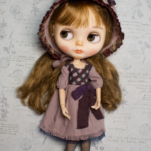 ブライスアウトフィット帽子付き可愛いお洋服セット その他人形 Doll