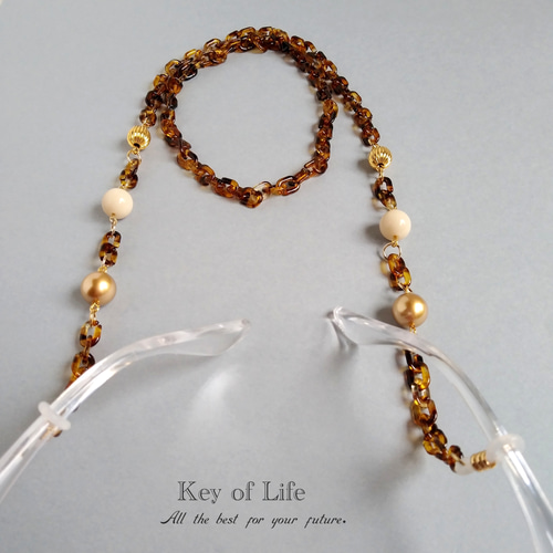 べっ甲 黒甲 メガネチェーン 楽天市場】べっ甲（カラーブラック