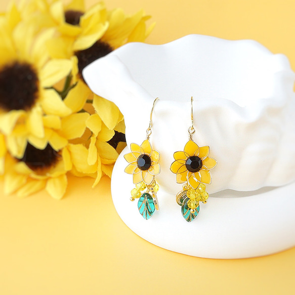 推しはひまわり！　ピアス&イヤリング 1枚目の画像