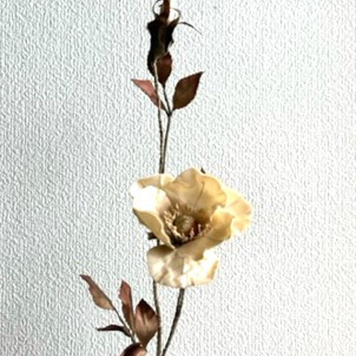 染め花・布花・アートフラワー 創作バラ インテリア空間・玄関・書斎