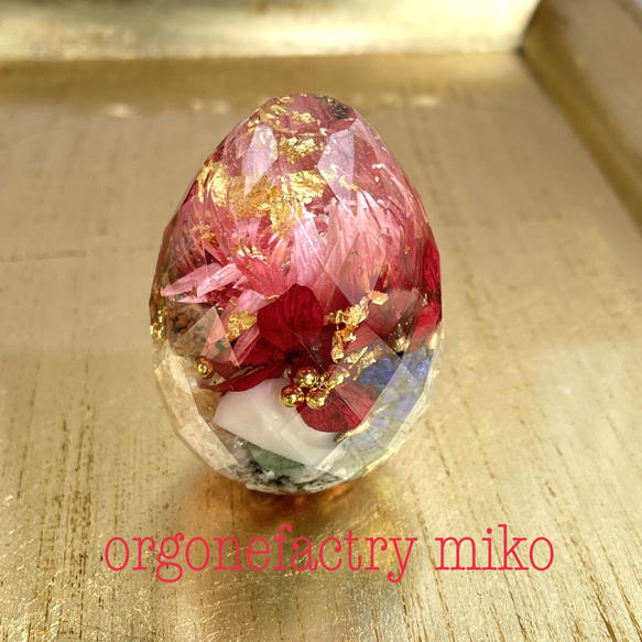 ガネーシャさま　あらゆる事象を司る　カット卵型　オルゴナイト 6枚目の画像