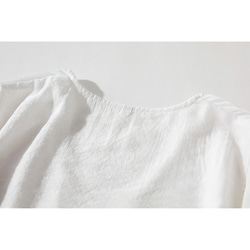 日焼け防止シャツ　UVカット羽織り　涼しいアイスコットン素材長袖シャツ　2重　ホワイト　M-XLサイズ　L233 10枚目の画像