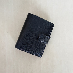 EC限定 small wallet 【シボ革/ブラック 三つ折り財布 chi.wata 通販
