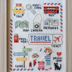 刺繍キット　旅行図鑑 3枚目の画像