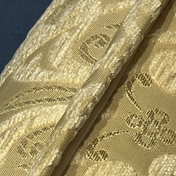 オスマンデザイン調　シュニール織筒型クッションカバー<中綿付 >アイボリー 9枚目の画像