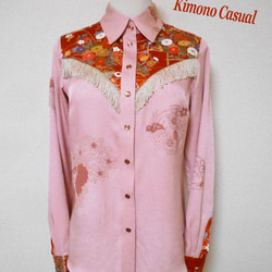 着物ウェスタンシャツ Kimono Western Shirt LS-282/M 3枚目の画像