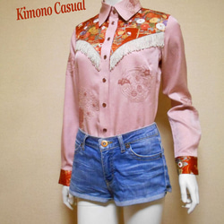 着物ウェスタンシャツ Kimono Western Shirt LS-282/M 7枚目の画像