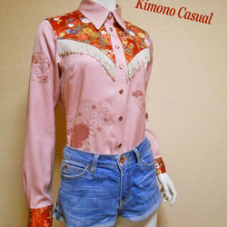 着物ウェスタンシャツ Kimono Western Shirt LS-282/M 14枚目の画像