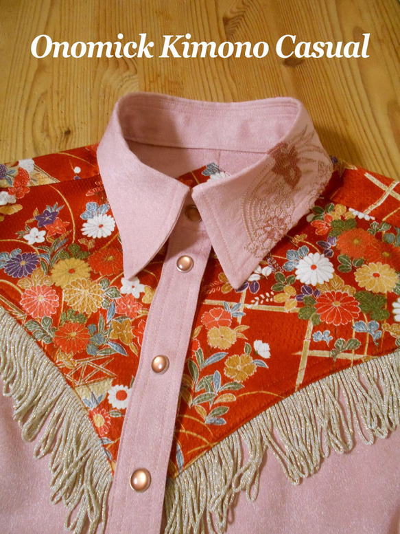 着物ウェスタンシャツ Kimono Western Shirt LS-282/M 4枚目の画像