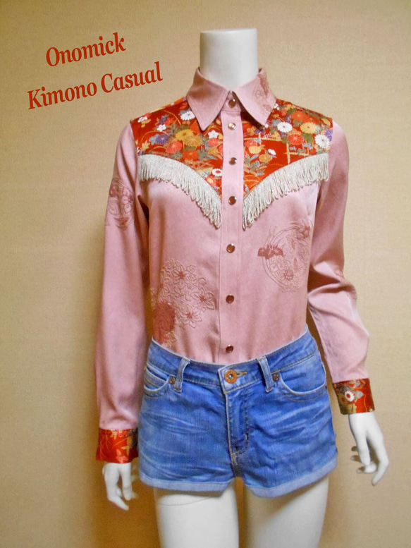 着物ウェスタンシャツ Kimono Western Shirt LS-282/M 1枚目の画像