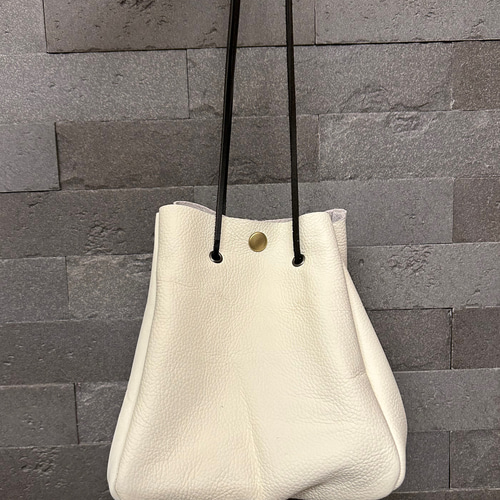 本革✴︎2wayレザーサコッシュ✴︎巾着✴︎スマホポーチ 
