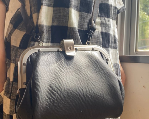 車掌カバン　車掌バッグ　アンティーク　ヴィンテージ 昔懐かしい車掌かばん ブラック | iichi 日々の暮らしを心地よくする