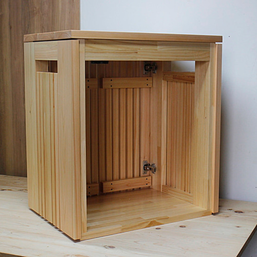 縦格子アクアキャビネット 注文後製作 60×45水槽用 高さ70センチ