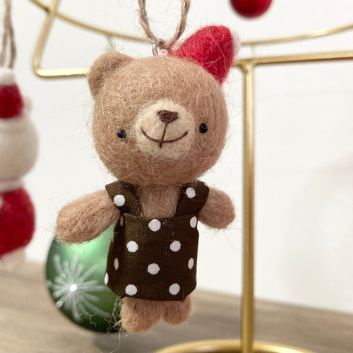 ☆羊毛フェルト☆クリスマスオーナメント6点セット-4- 羊毛