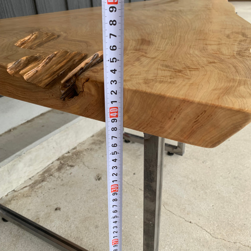 1枚板 テーブル 脚の長さ変更可能 ローテーブル・リビングテーブル