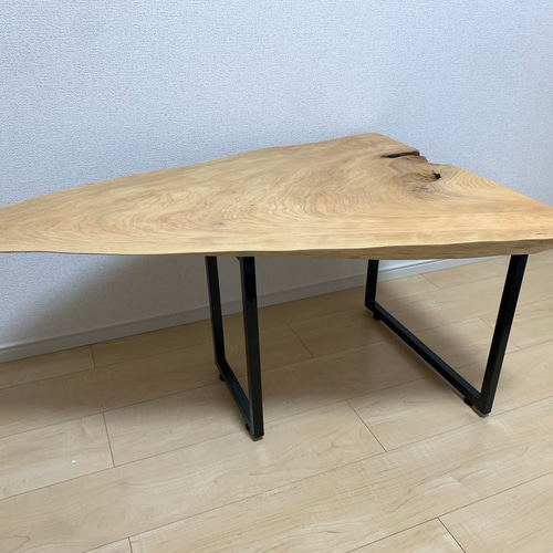 1枚板 テーブル 脚の長さ変更可能 ローテーブル・リビングテーブル