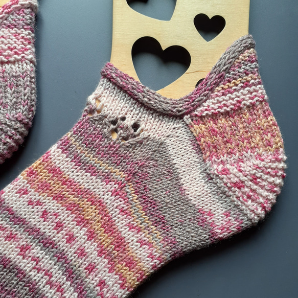 ショート丈ソックス【コットン混紡】＊洗濯機OK！ 2枚目の画像