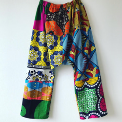 アフリカンバティック zakuchiku サロペット オールインワン