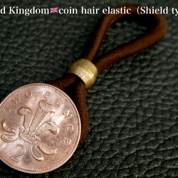 ＃H230　UK Coin Hair Elastic（Shield type) 2枚目の画像
