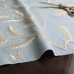 人気生地！在庫1点！インド刺繍！『大柄刺しゅう生地 from インド 巾