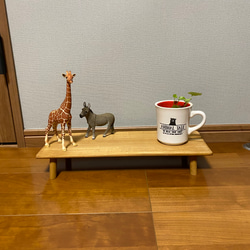 丸太ミニテーブル(かごのき) オイル仕上げ　現品 5枚目の画像