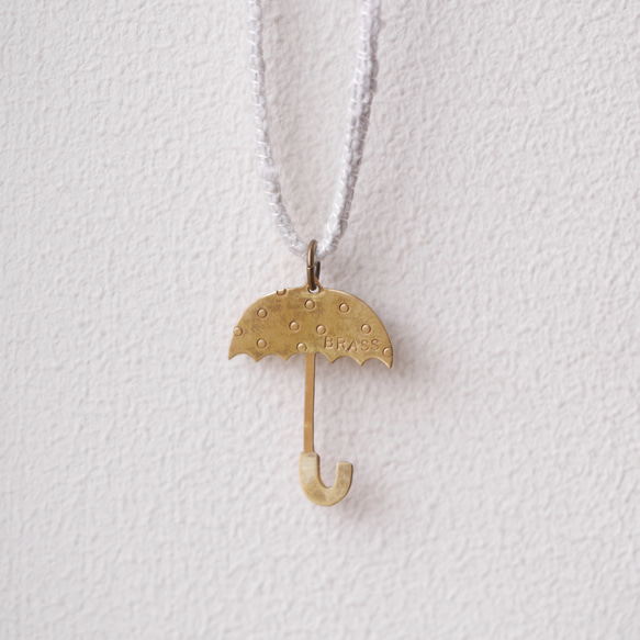 【シルク紐ペンダント】アンブレラ 受注製作 紐の色16色より選べます♪ ネックレス・ペンダント viva*viva jewel 通販