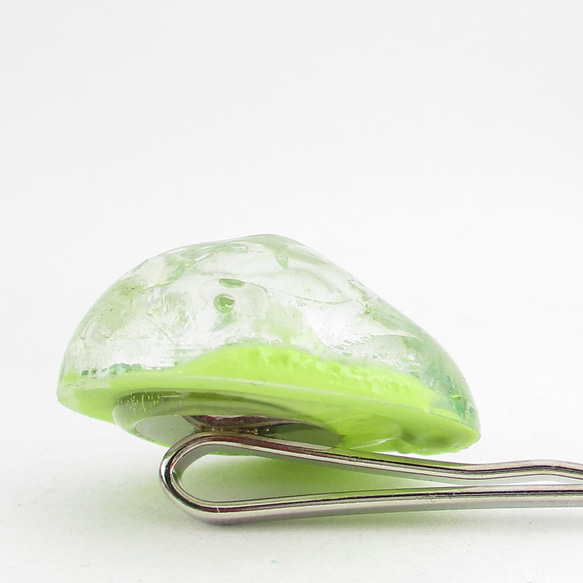 若草たちがクォーツのようにそよいでいるから、それを黄昏と呼ぼう♪<1点ものヘアピン>HP128 4枚目の画像