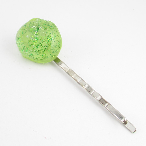 若草たちがクォーツのようにそよいでいるから、それを黄昏と呼ぼう♪<1点ものヘアピン>HP128 3枚目の画像