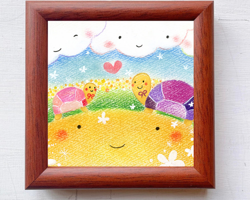 パステル画「夢の里」 パステル画「夢の里」 パステル画「夢の里」