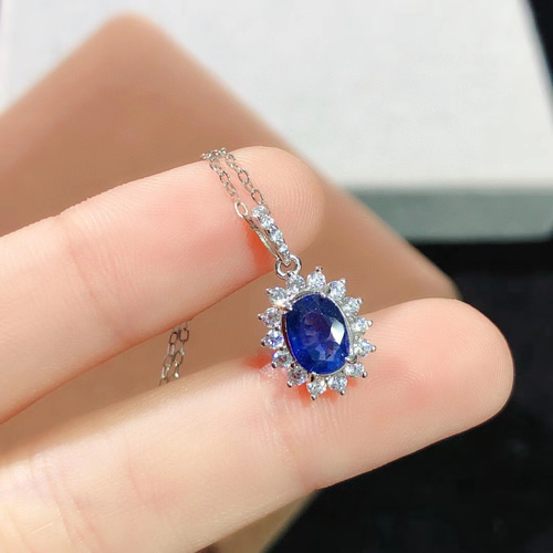 【スーパーセール】 天然高品質サファイアペンダントトップ ネックレス・ペンダント アクセサリー