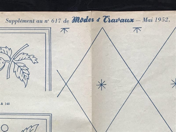 フランス 1952年5月　刺繍図案 1枚目の画像