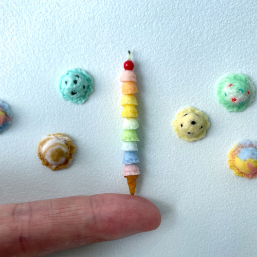 カラフルときめく、虹色のご褒美】レインボーアイスクリーム