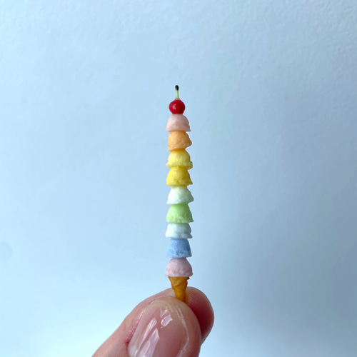 カラフルときめく、虹色のご褒美】レインボーアイスクリーム