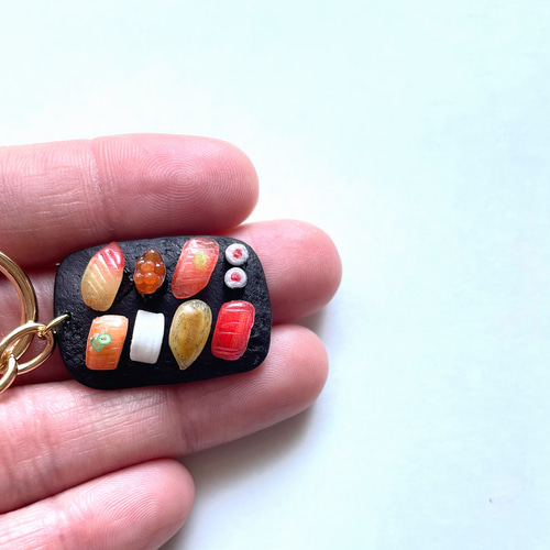 ミニチュアフード】高級寿司屋さんのチャーム キーホルダー その他