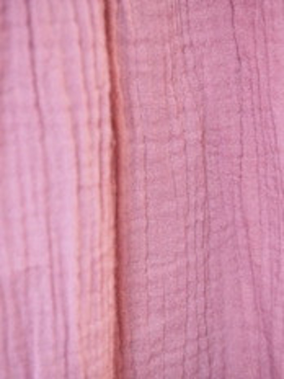ダブルガーゼ　ピンタック　ワンピース　Ⅴネック　部屋着　七分袖　ロング　パジャマ　マタニティ　スリーパー 12枚目の画像