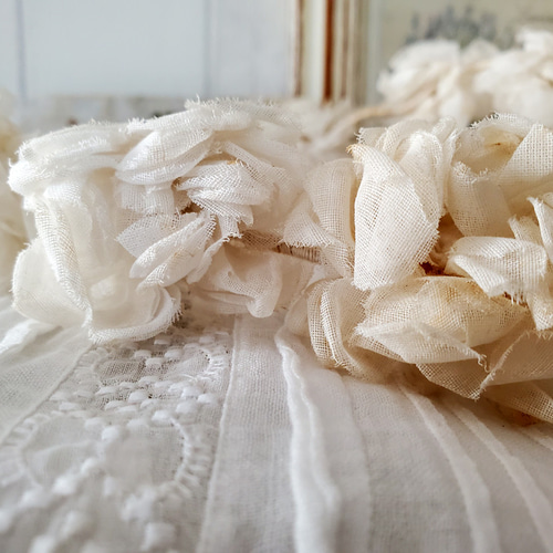 フランスアンティーク 布花ヘッドリース ティアラ その他 フランスアンティーク 布花ヘッドリース ティアラ その他