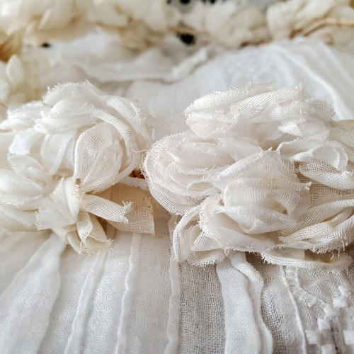 フランスアンティーク 布花ヘッドリース ティアラ その他 フランスアンティーク 布花ヘッドリース ティアラ その他