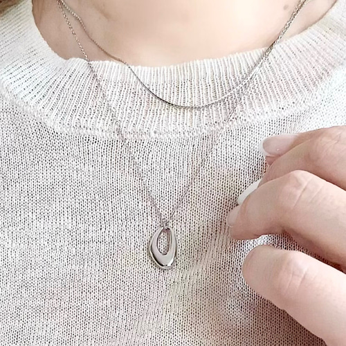 再販 サージカルステンレス ニュアンスチャームネックレス ネックレス