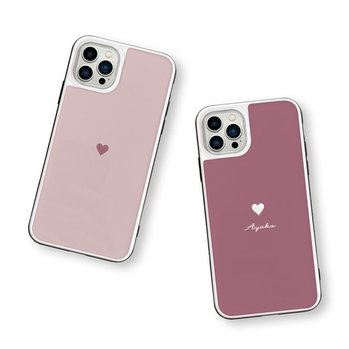 再々…販！iPhoneケース①♡アンティークボタンとハート♡iPhone 7/8 戻し 