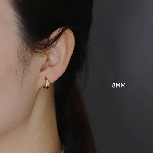 ゴールカラー　4×23mm 真鍮　フープピアス　シルバー925 701サイズ ゴールカラー 4×23mm 真鍮 フープピアス シルバー925 701サイズ