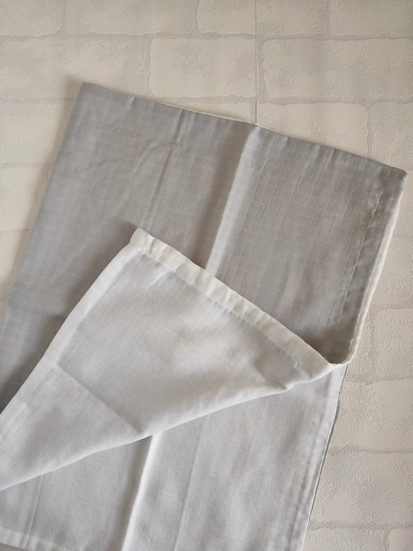 ペールカラーの枕カバー：国産ダブルガーゼ 4枚目の画像