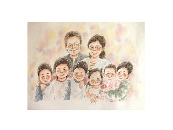 似顔絵 A4 還暦祝い イラスト 記念日 ギフト 孫 記念品 イラスト