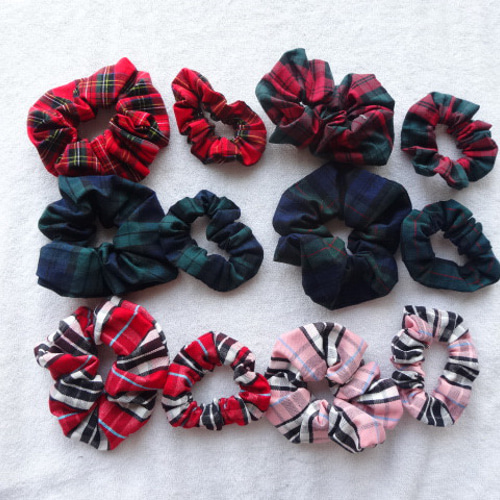 正規品 CHANEL♡チェック柄シュシュ セール】レトロチェック柄シュシュ（シュシュ）｜IRADOWL（アイラ