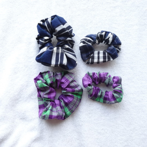 タータンチェック柄のシュシュ その他ヘアアクセサリー Kumatomo 通販