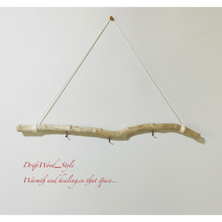 流木インテリア コブ付きのシンプルな天然流木のハンガーフック 流木ハンガー ハンギング ウォールデコ 北欧 No.205 5枚目の画像