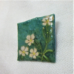 「撫子 -nadesiko-」GLASSブローチ　アクセサリー　野の花　 2枚目の画像