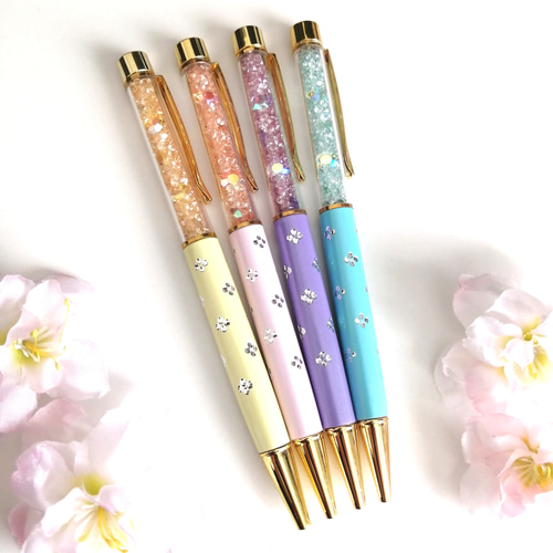 sale‼️N2222 カスタムボールペン キラキラビーズ 薔薇 再販なし！
