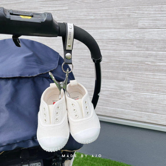 【PUレザー】ミニミニ シューズクリップ ボタンで簡単に付け外しできます♡  通常より短いサイズでスマートに◡̈ 8枚目の画像