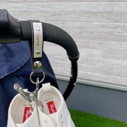 【PUレザー】ミニミニ シューズクリップ ボタンで簡単に付け外しできます♡  通常より短いサイズでスマートに◡̈ 9枚目の画像