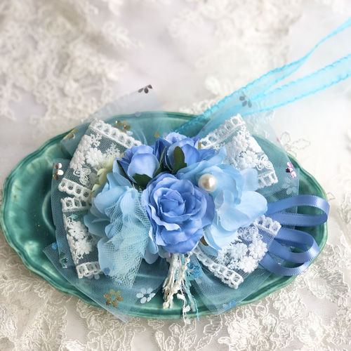 ちょいみー様★専用　　トリミングチョーカー　撮影　花　ウエディングベール　犬 メイ🐶トリミング✂︎🫧 お花のチョーカー素敵でしょ💐 . 🎐今回